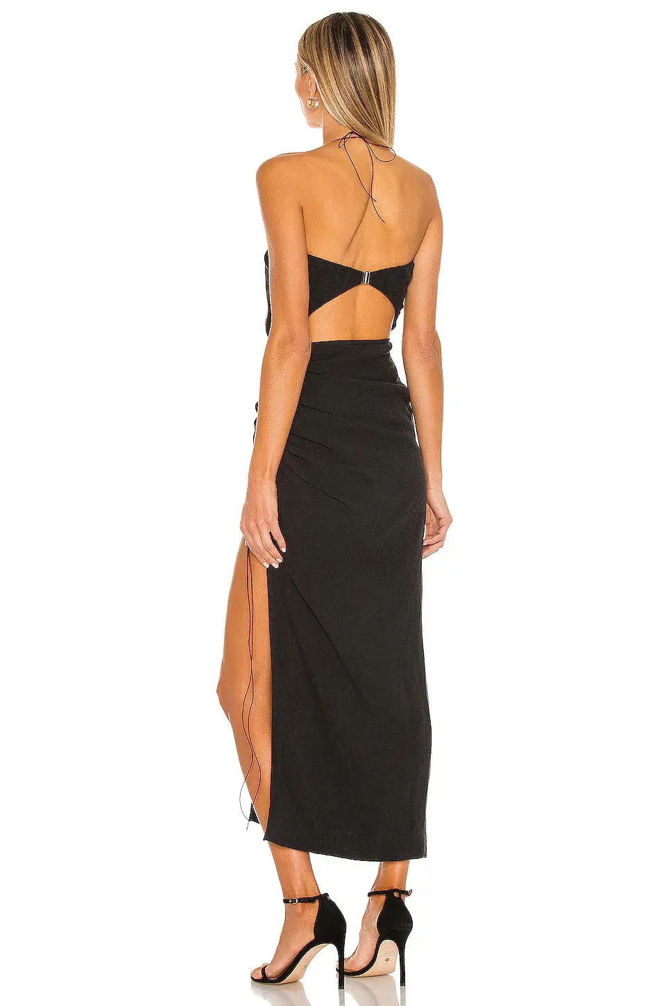 Natalie Rolt Aston Midi Dress Black Size 2 / AU 10 - Image 2