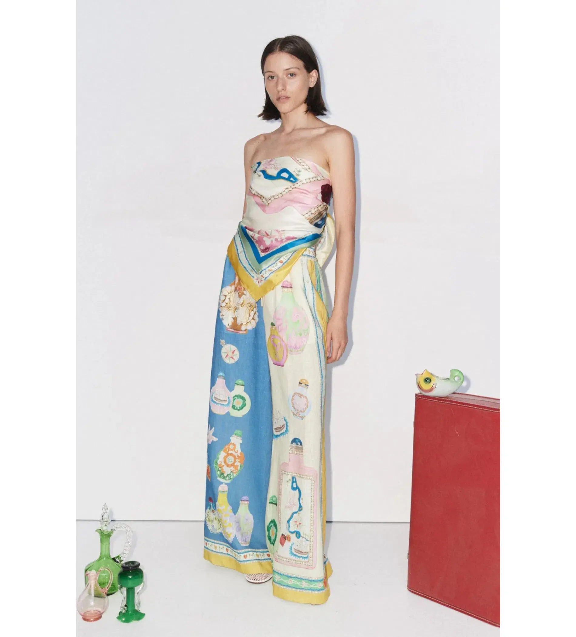Alemais  Elixir Scarf And Pants Set Multi Print Size 8  - Image 1