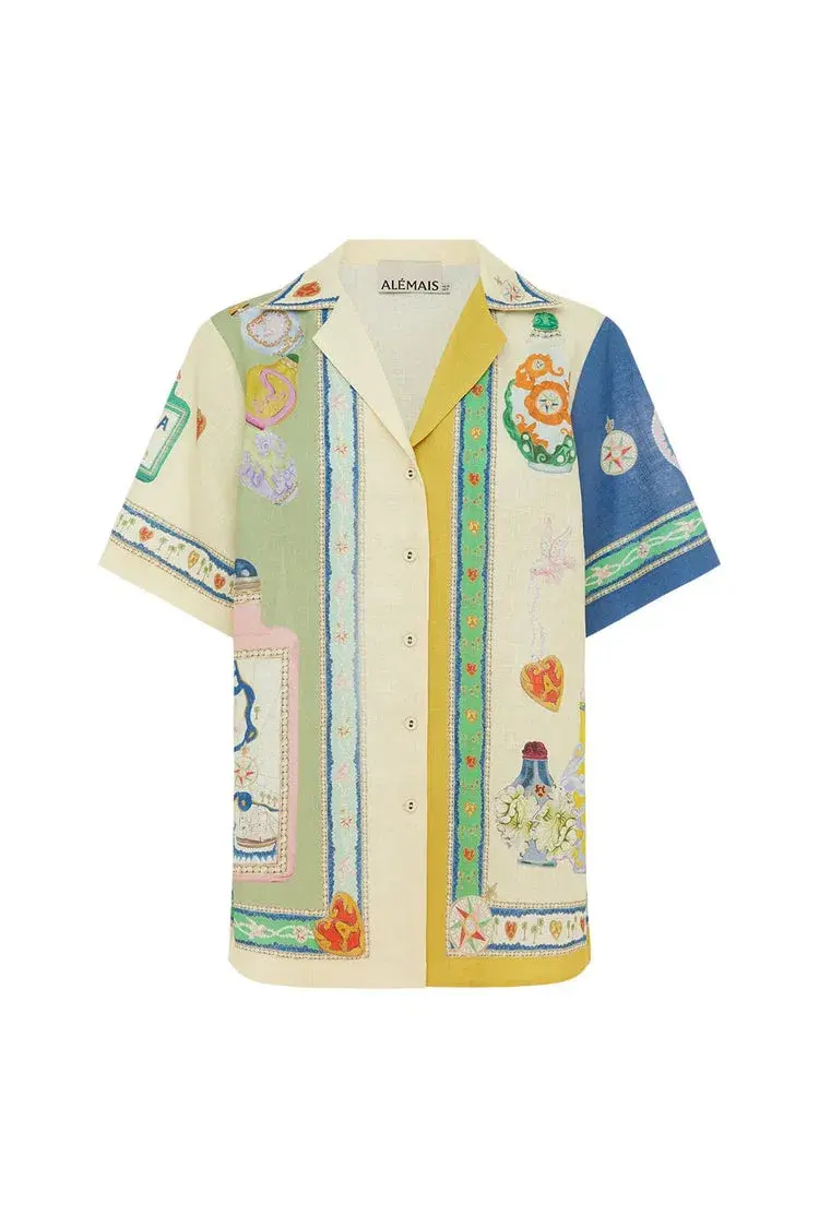 Alemais Elixir Shirt Size 6 And Pant Size 8 Set Print   - Image 4