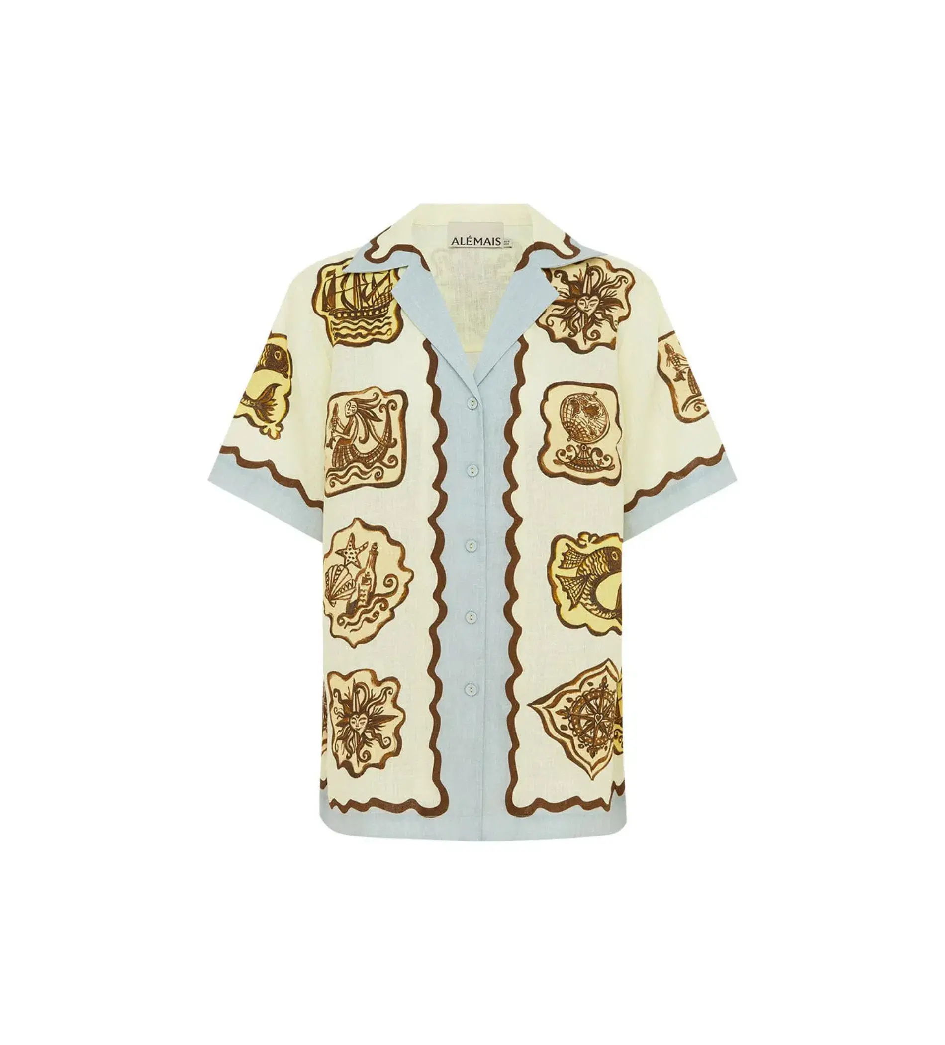 Alemais Relic Shirt Size 6 and Pant Size 8 Set Print - Image 3
