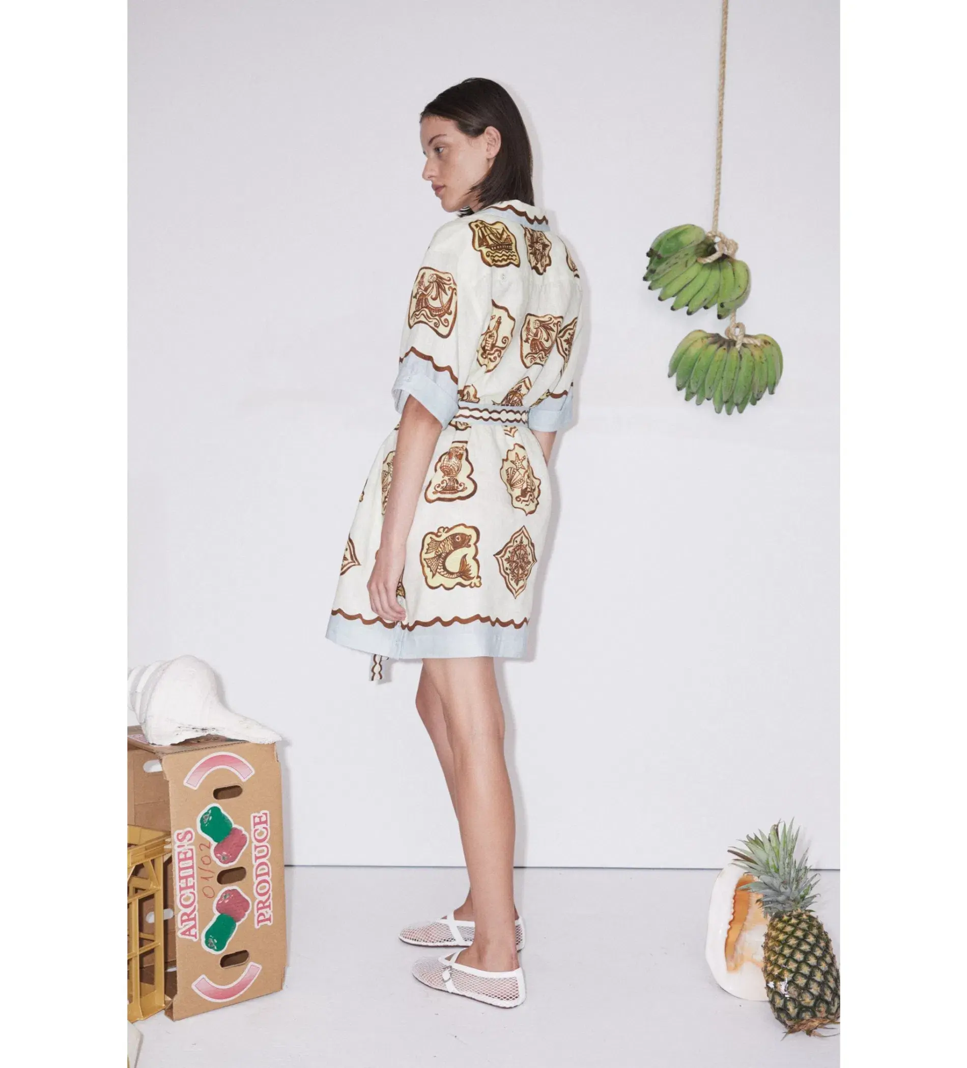 Alemais Relic Mini Dress Print Size 8  - Image 2