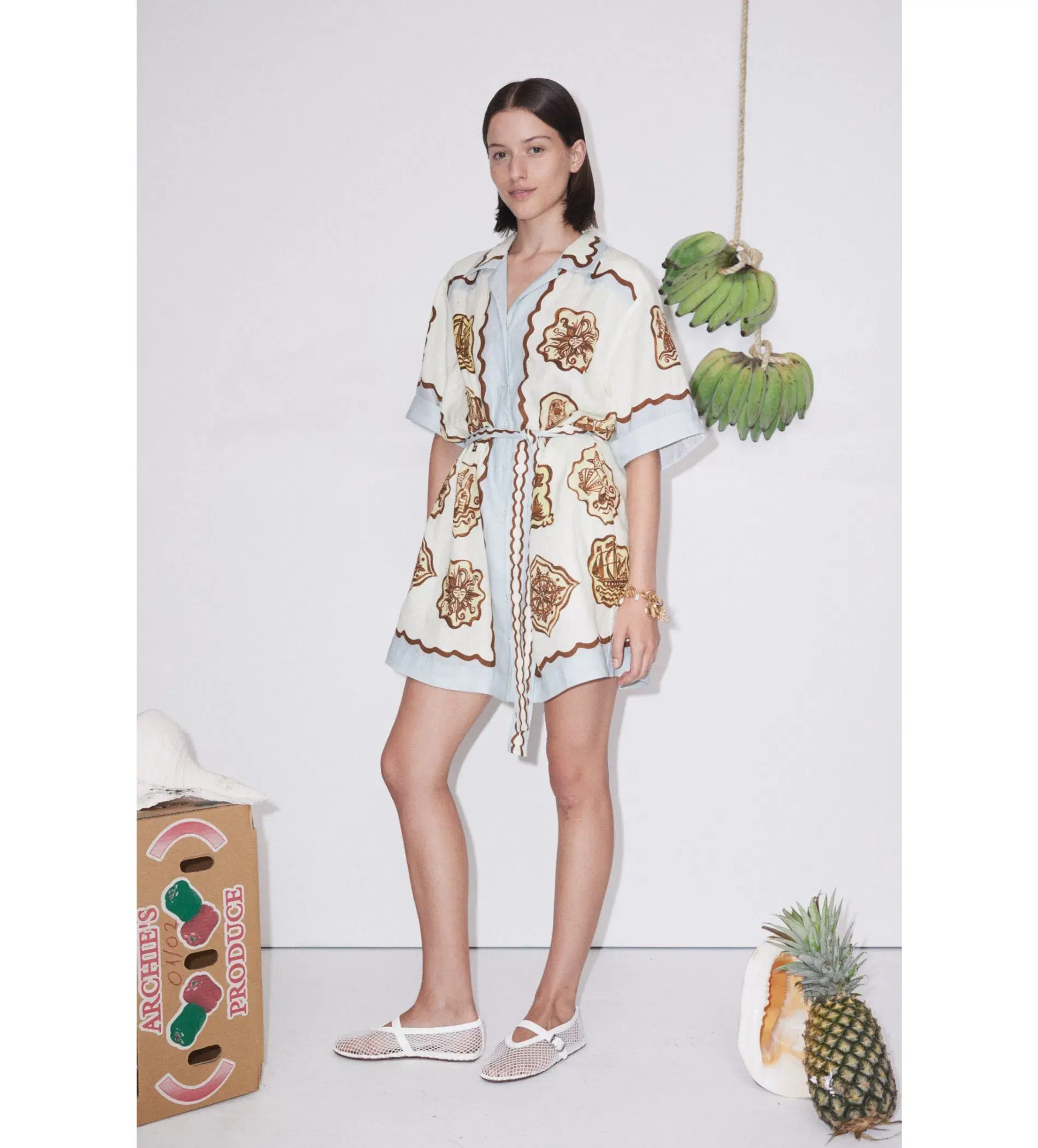 Alemais Relic Mini Dress Print Size 8  - Image 1