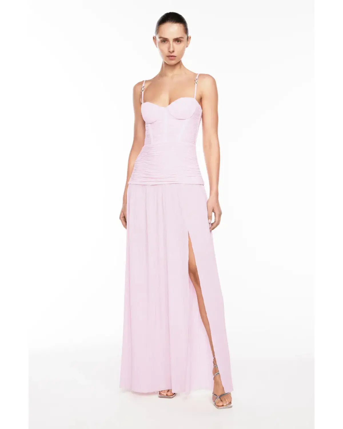 Manning Cartell Double Time Pleat Dress in Hydrangea Pink Size AU 10 - Image 1