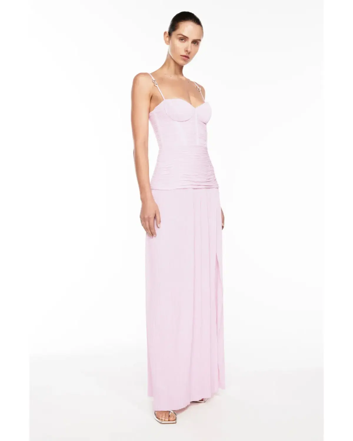 Manning Cartell Double Time Pleat Dress in Hydrangea Pink Size AU 10 - Image 2