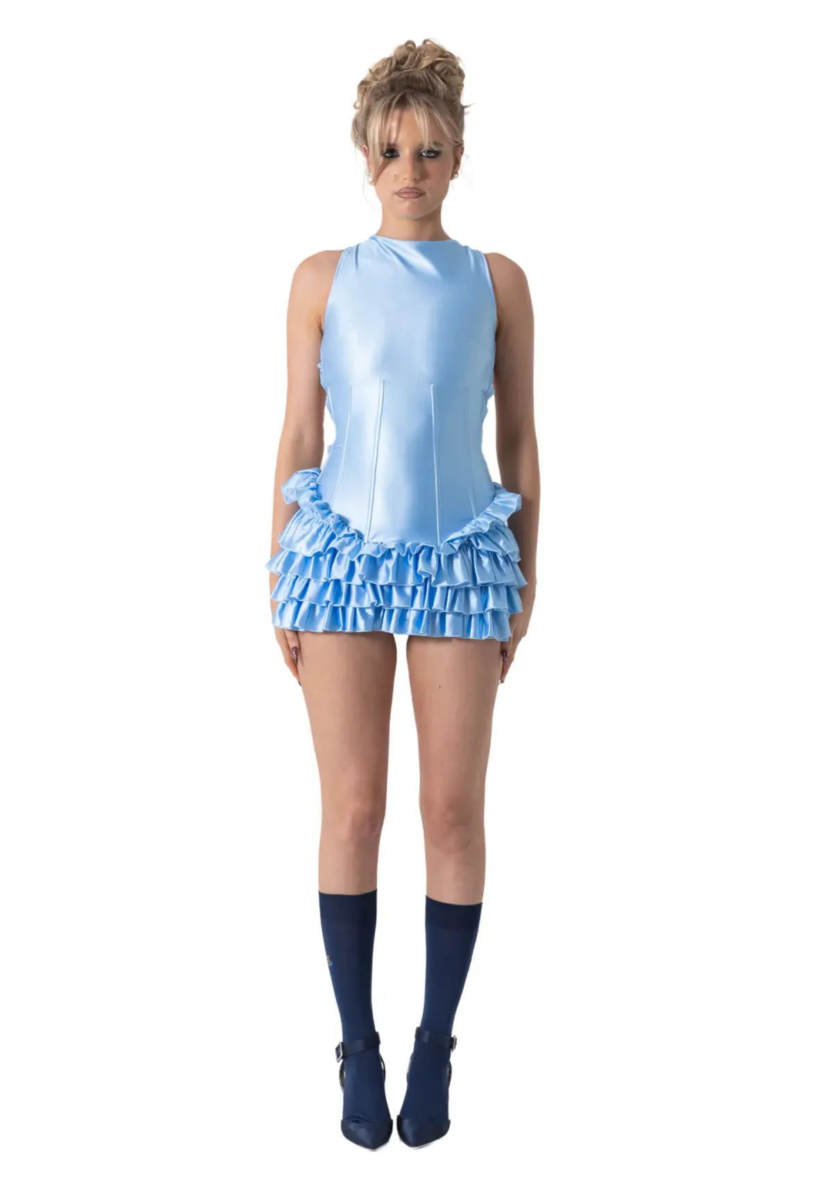 Bye Bambi Madison Mini Dress Blue Size S / AU 8 - Image 1