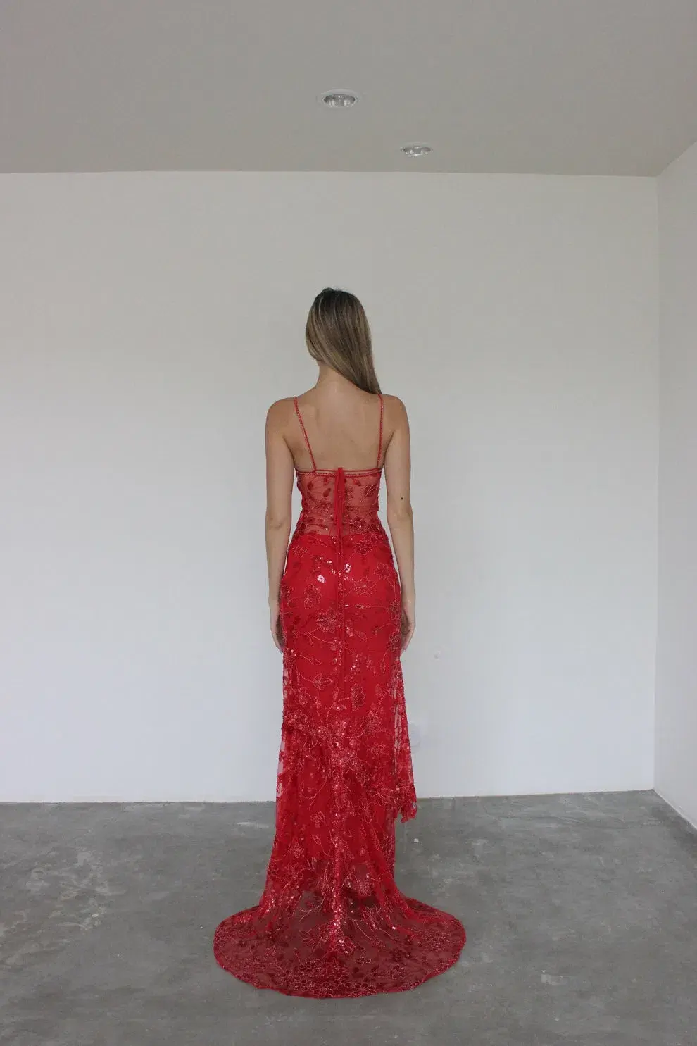 Cha Collective  Delilah Maxi Dress Red Size S / AU 8 - Image 3