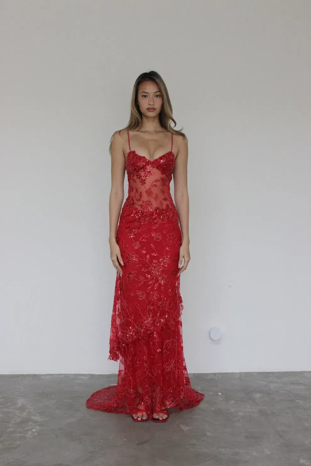 Cha Collective  Delilah Maxi Dress Red Size S / AU 8 - Image 1