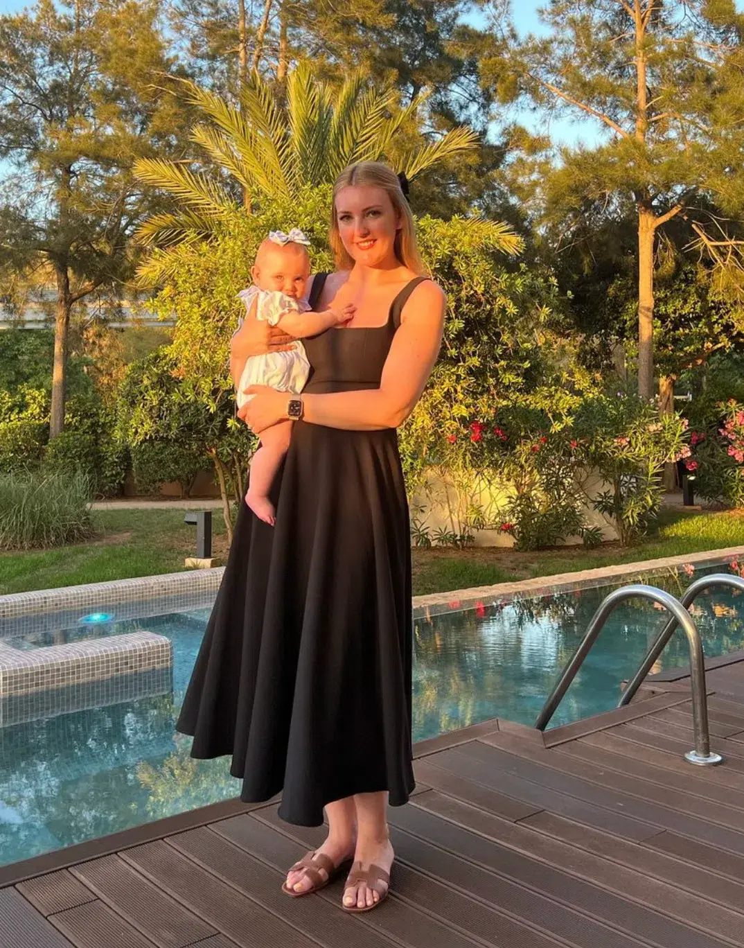 Odd Muse Ultimate Muse High Waist Square Neck Midi Dress Black Size AU 8 for rent on The Volte - main image