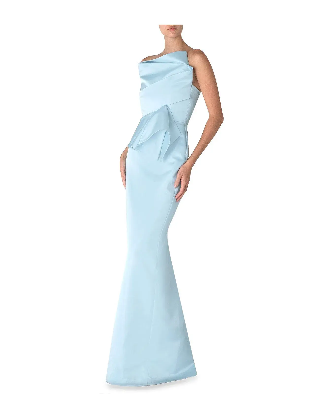 Carla Zampatti Sabrina Gown Ice Blue Size 10 - Image 2