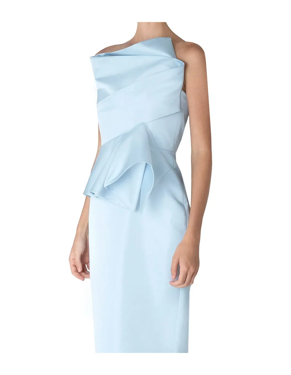Carla Zampatti Sabrina Gown Ice Blue Size 10 - Image 4
