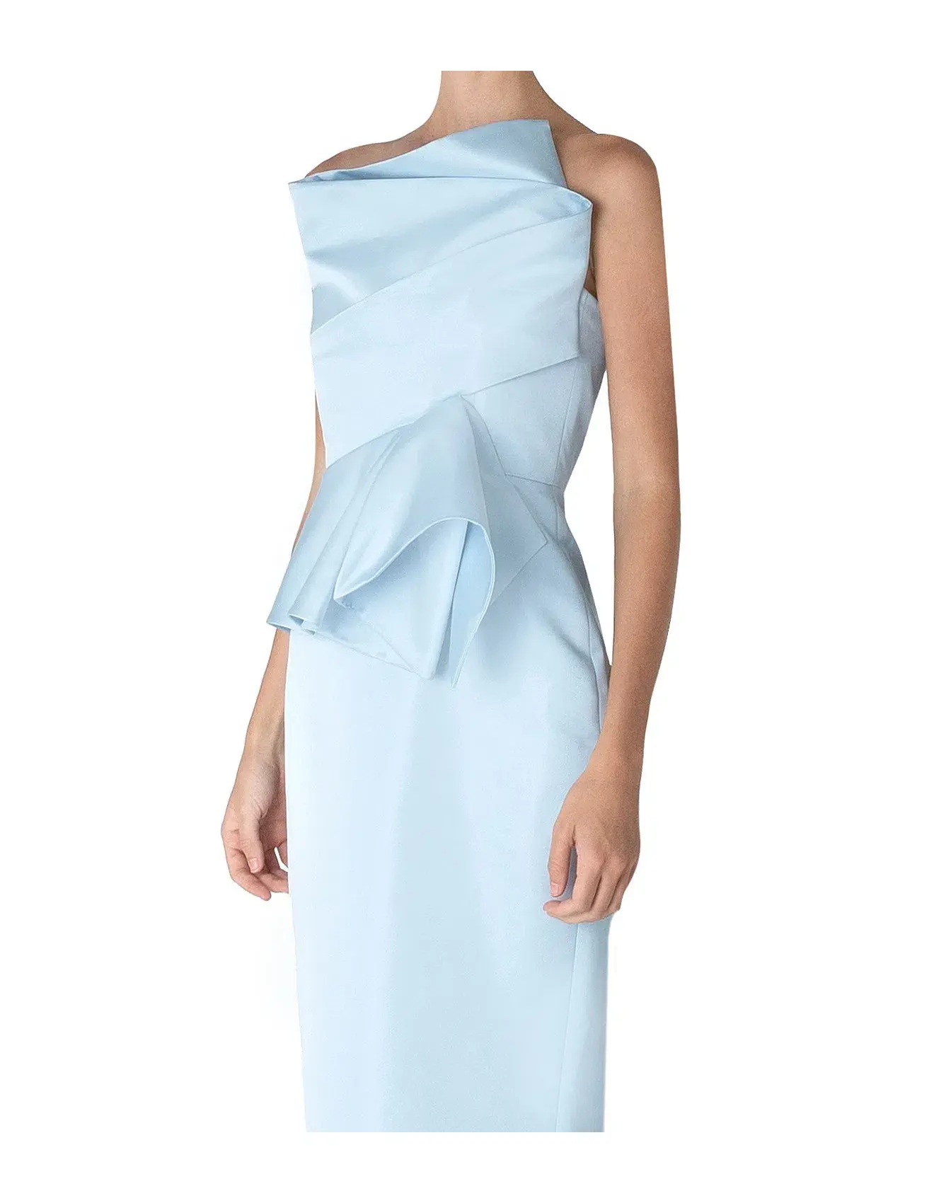 Carla Zampatti Sabrina Gown Ice Blue Size 10 - Image 4