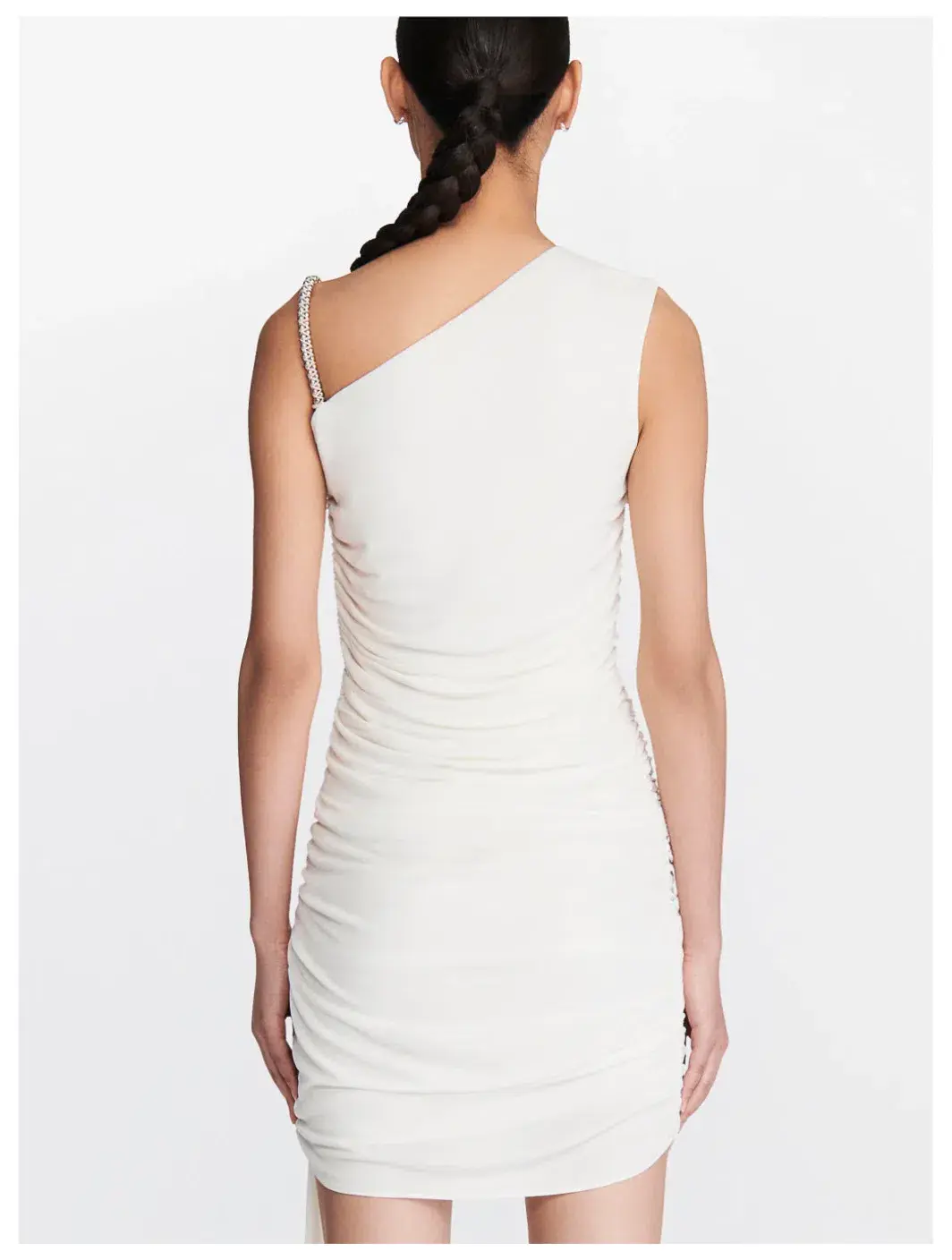 Dion Lee Barball Rope Asymmetric Dress Ivory Size 8 - Image 4