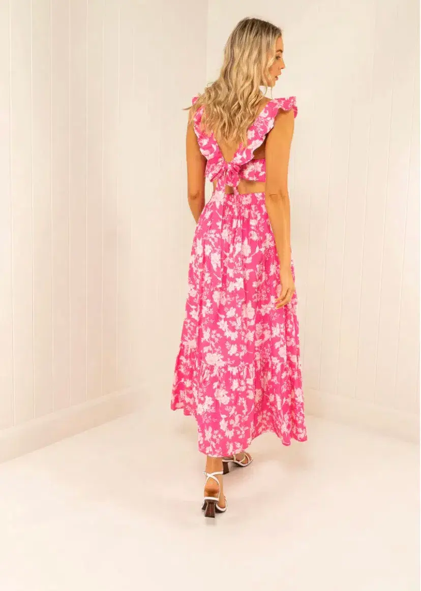 Palm Noosa FlorenceTtop & Audrey Skirt Set Pink Size 8 - Image 2