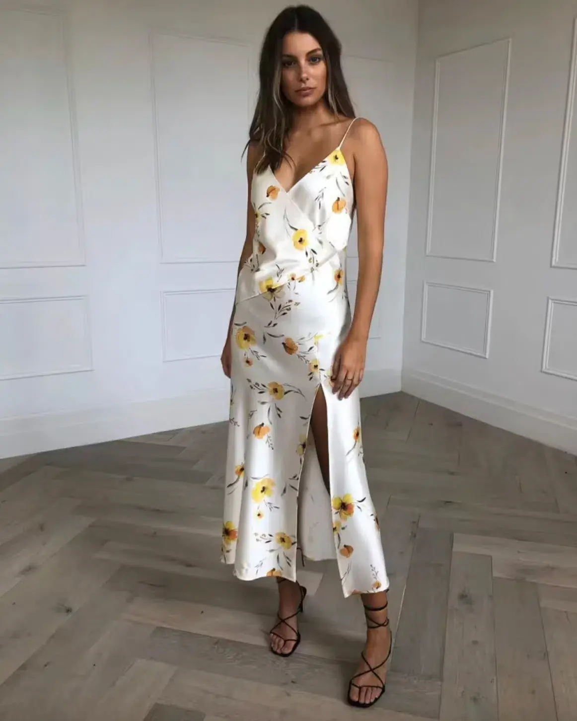 Bec & Bridge Colette Midi Wrap Dress Floral Size 8 - Image 4