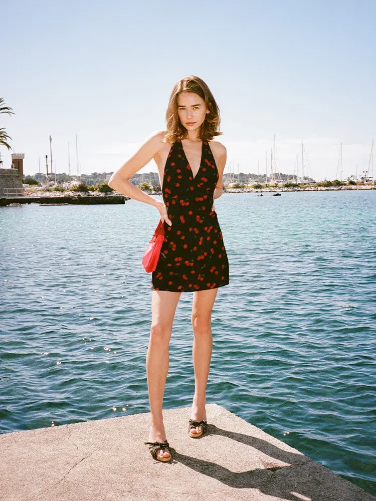 Realisation Par The Leila Mini Dress Cherie Print Size 6 - Image 2
