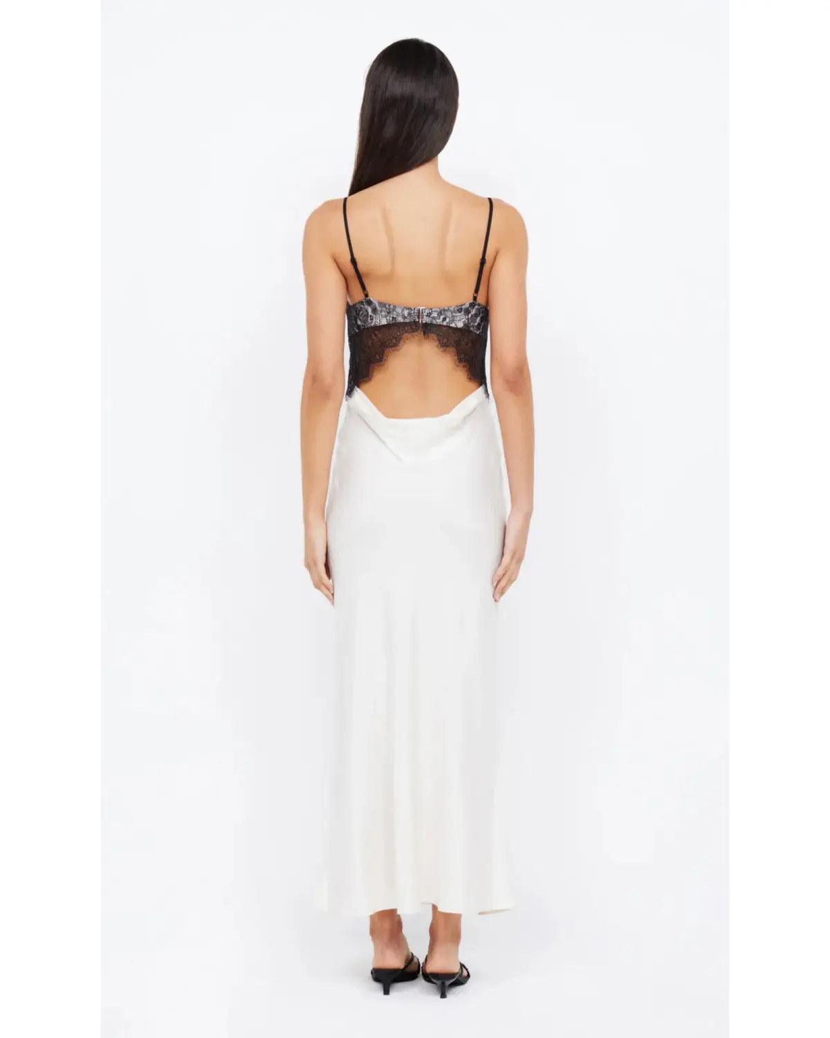 Bec & Bridge Emery Lace Maxi Dress Ivory/Black Size AU 6  - Image 3