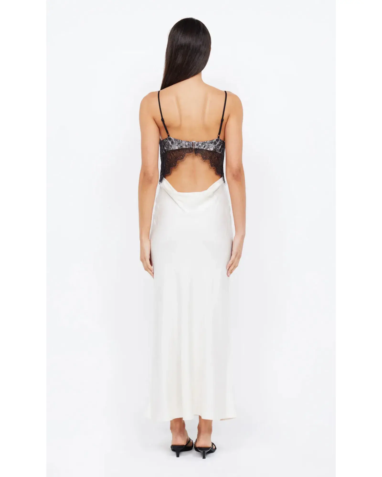 Bec & Bridge Emery Lace Maxi Dress Ivory/Black Size AU 6  - Image 3