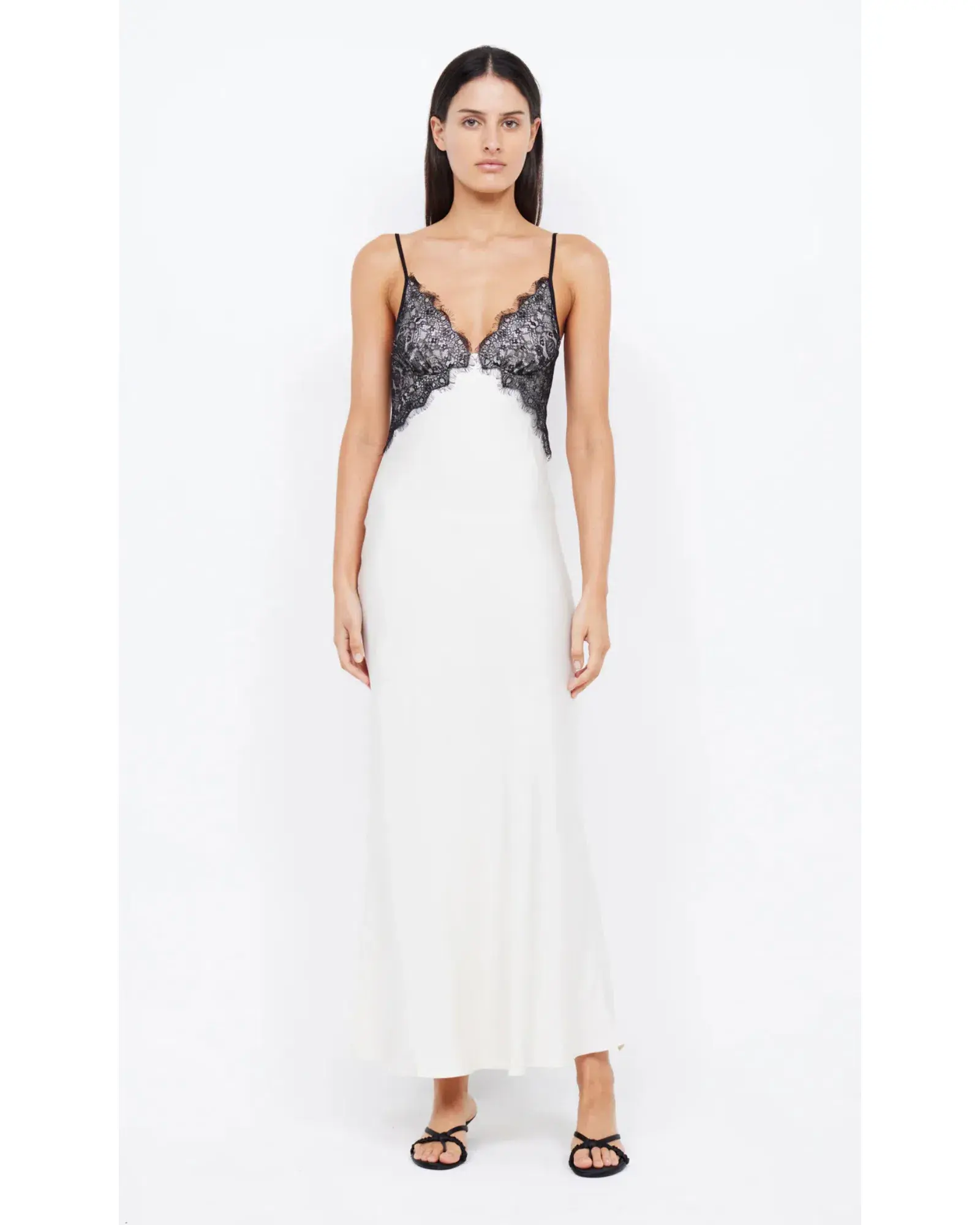 Bec & Bridge Emery Lace Maxi Dress Ivory/Black Size AU 6  - Image 1