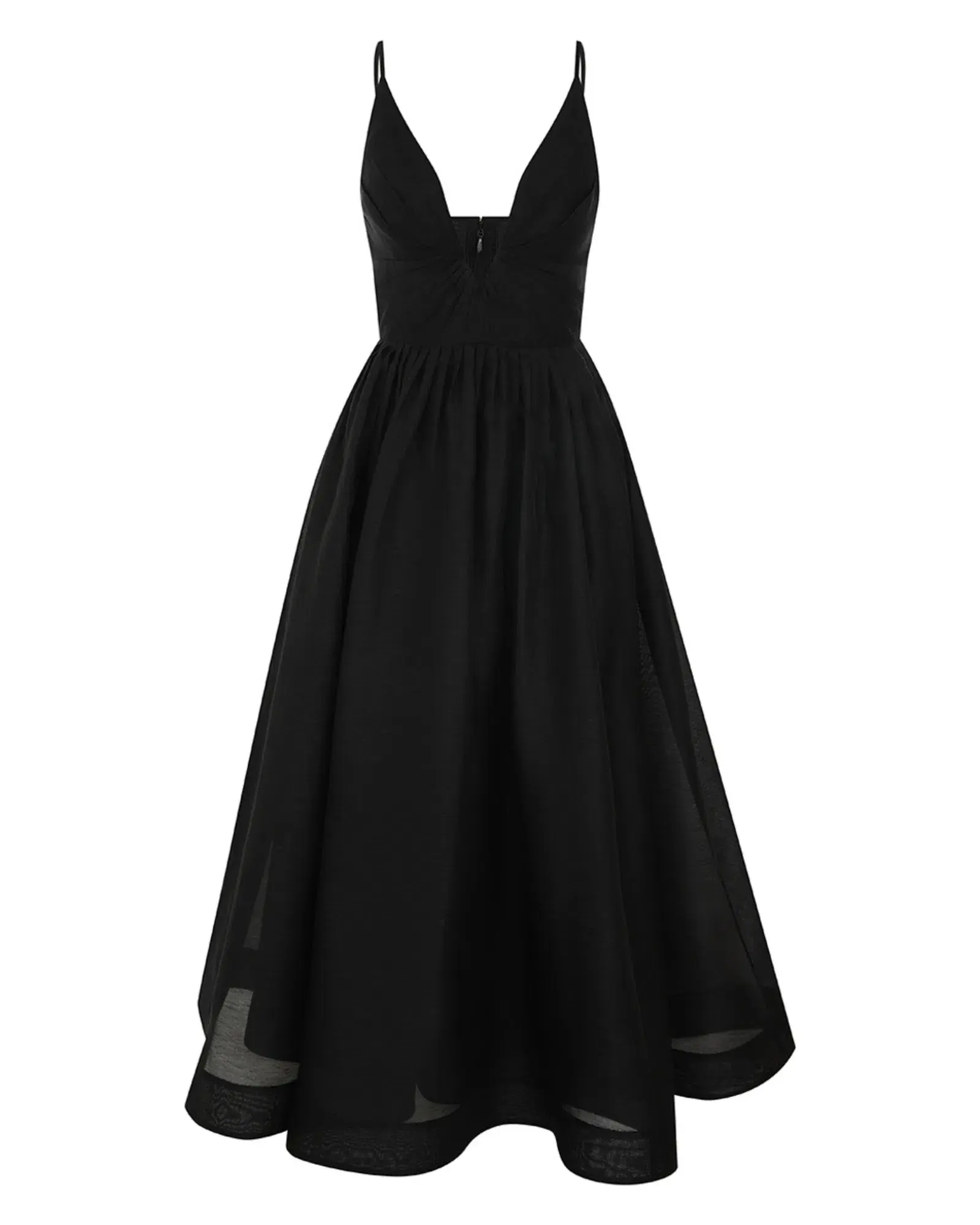 Zimmermann Illustration V Neck Midi Dress in Black Size 1 / AU 10 - Image 3