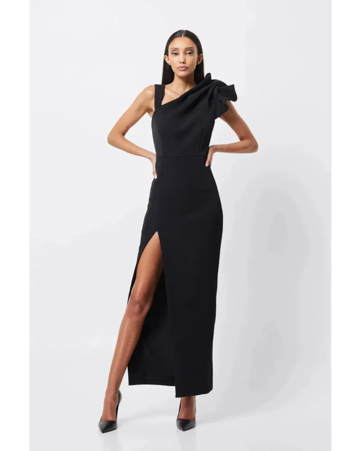 Mossman Infatuation Maxi Dress Black Size AU 6 - Image 1