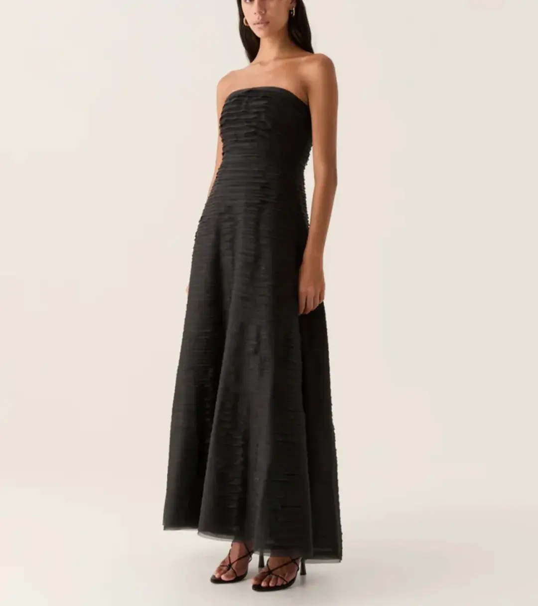AJE SOUNDSCAPE MAXI DRESS BLACK SIZE 8 for rent on The Volte - main image