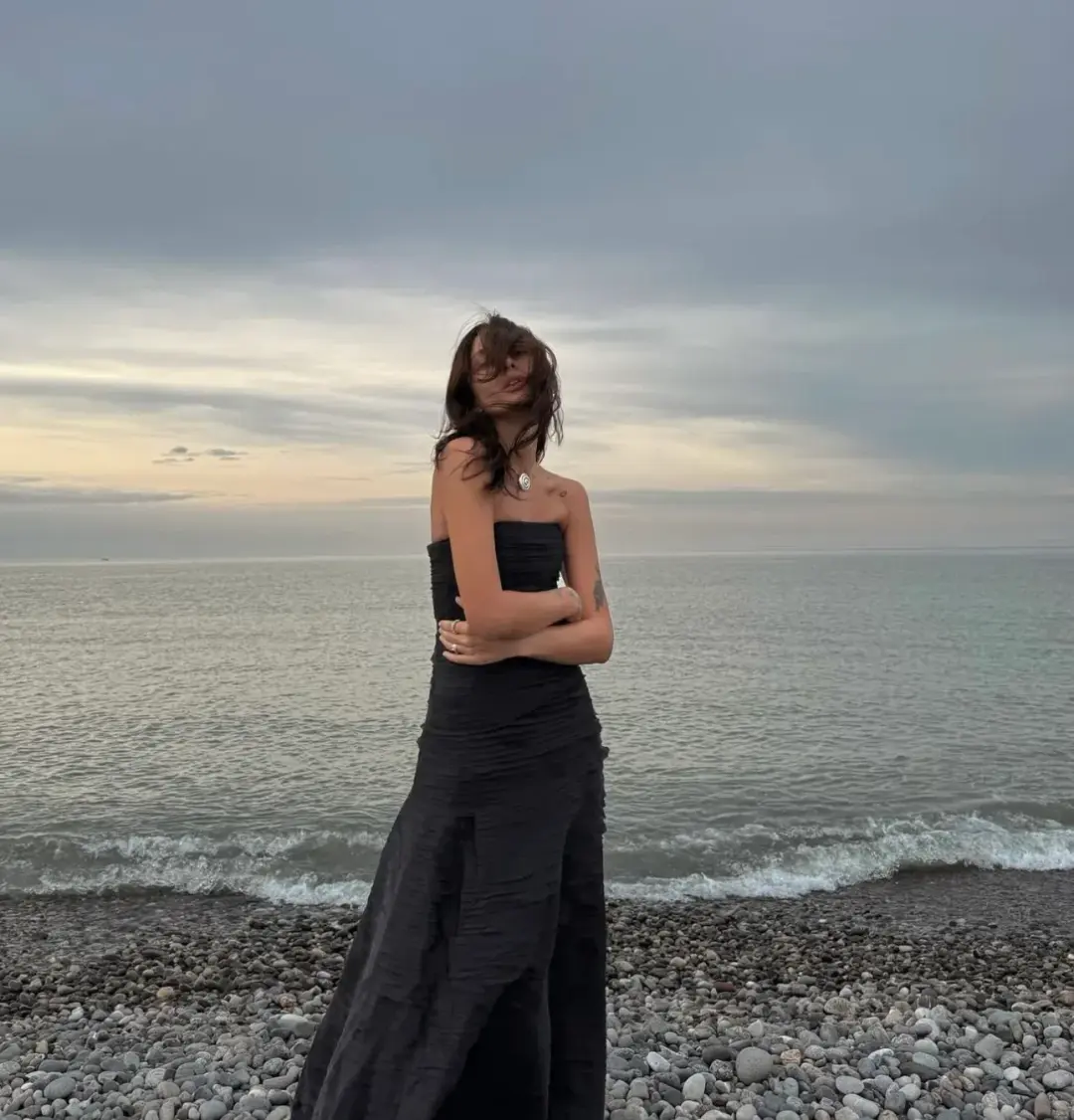 AJE SOUNDSCAPE MAXI DRESS BLACK SIZE 8 for rent on The Volte - main image