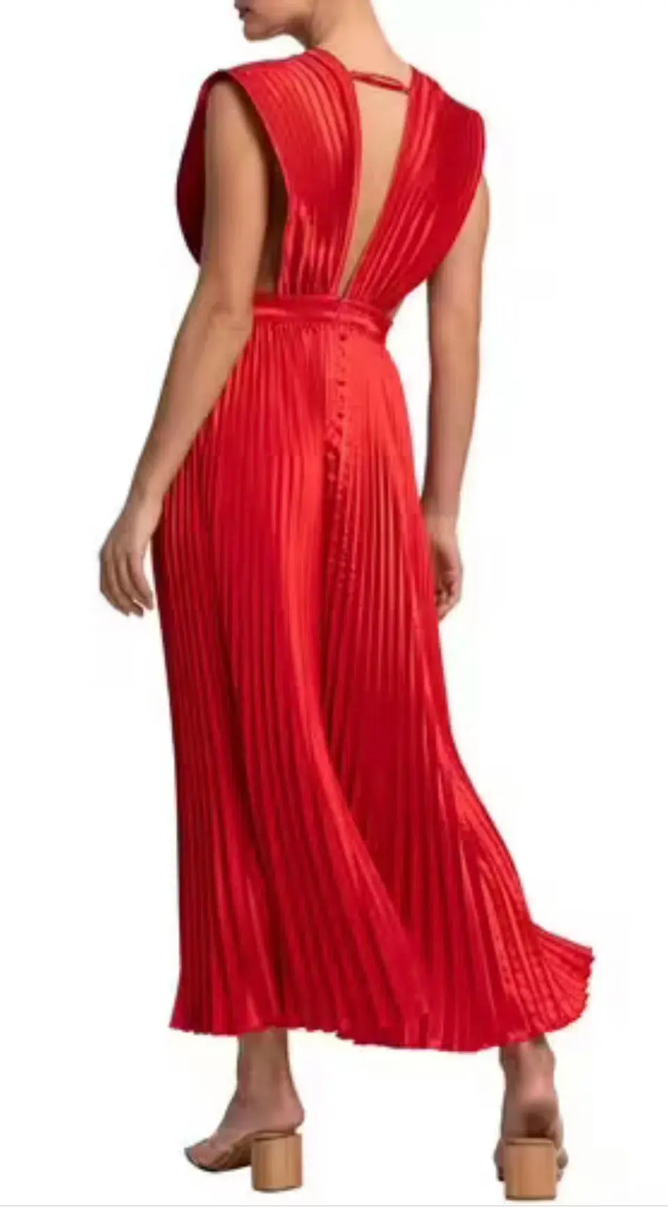 L'idee Gala Gown Red Size 6 - Image 4