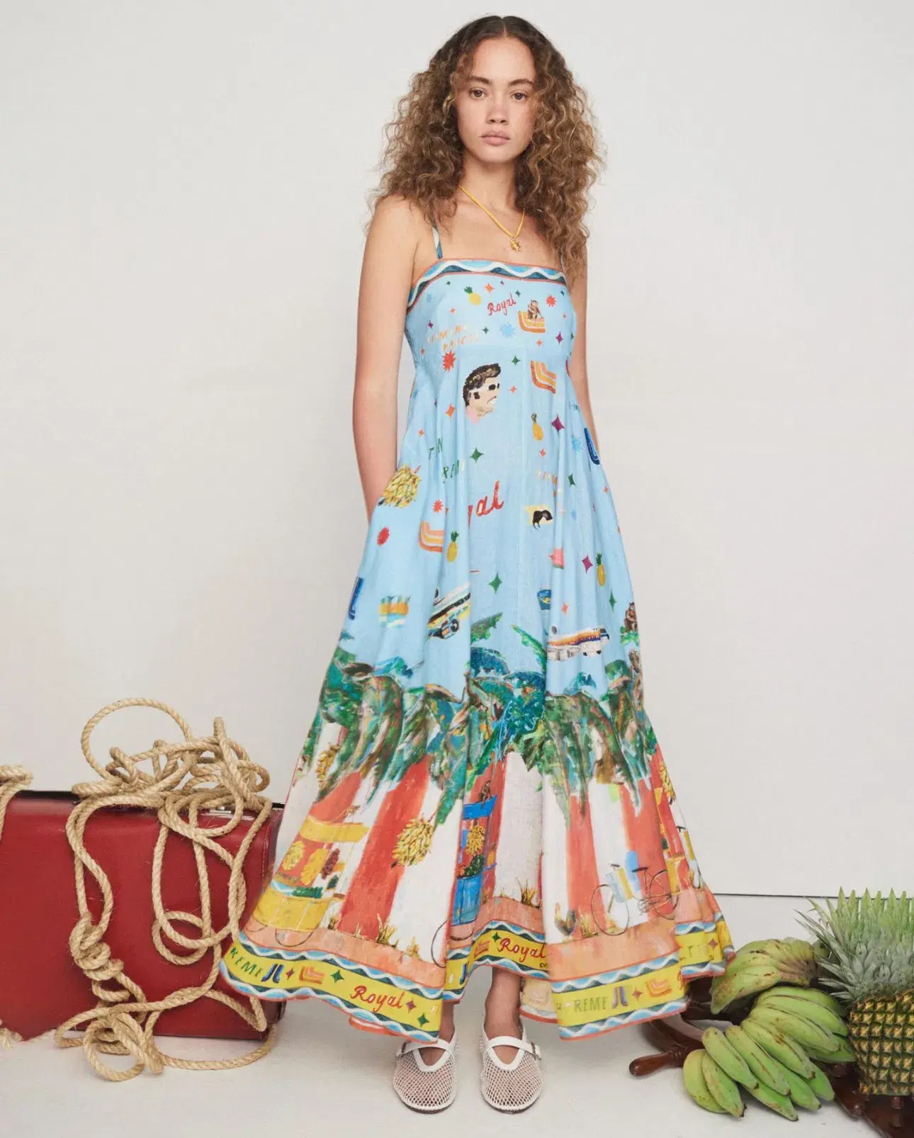 Alemais  All Aboard Sundress Print Size 10 - Image 1