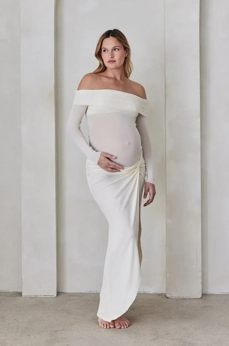 Bumpsuit Maternity Set White Size S/Au 8 - Image 3
