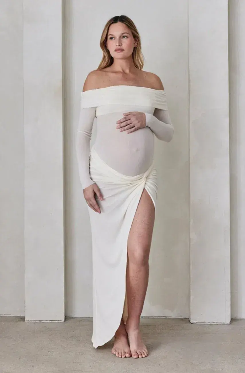 Bumpsuit Maternity Set White Size S/Au 8 - Image 2