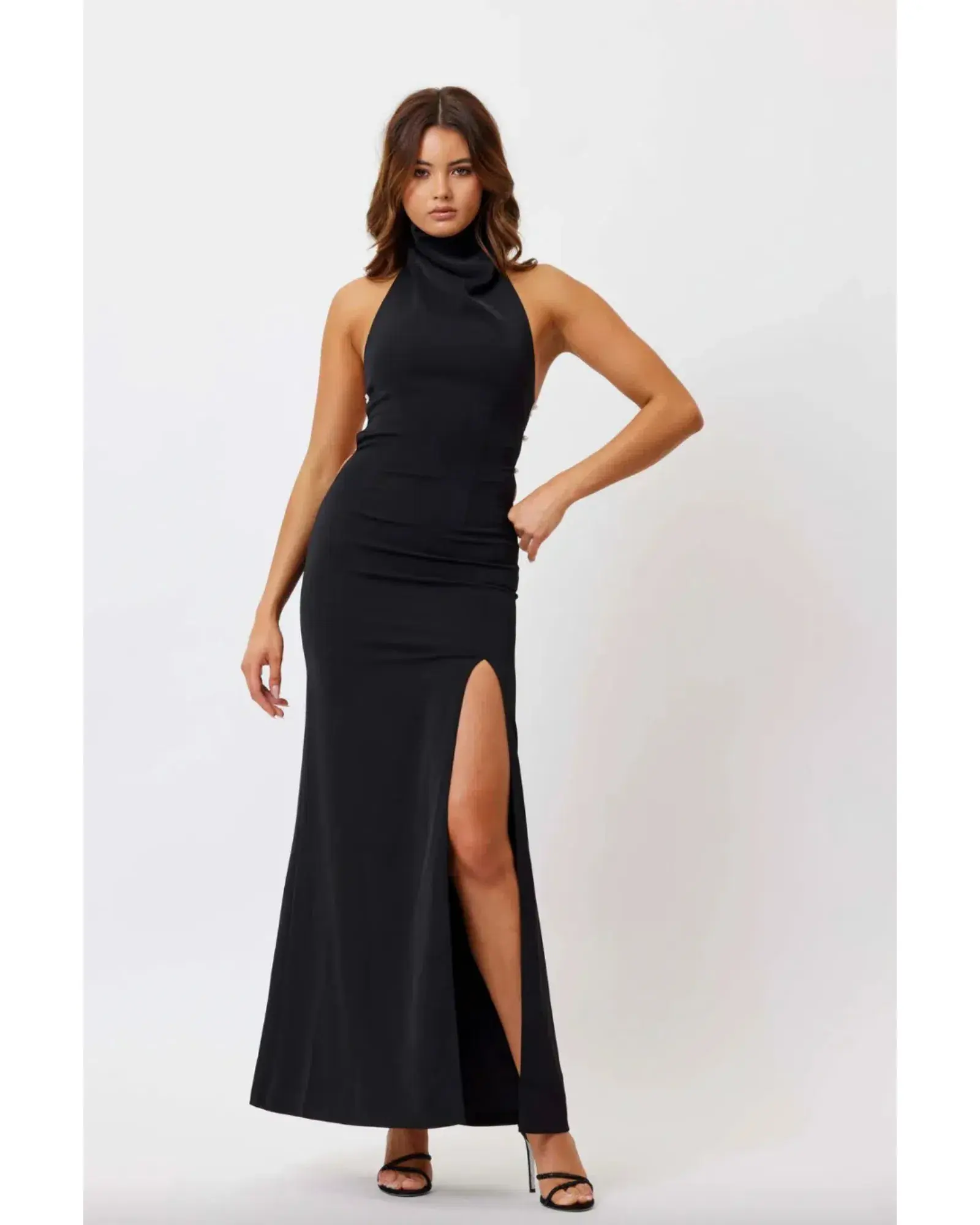 Bianca & Bridgett Sara Pearl Dress Black Size AU 8 - Image 1