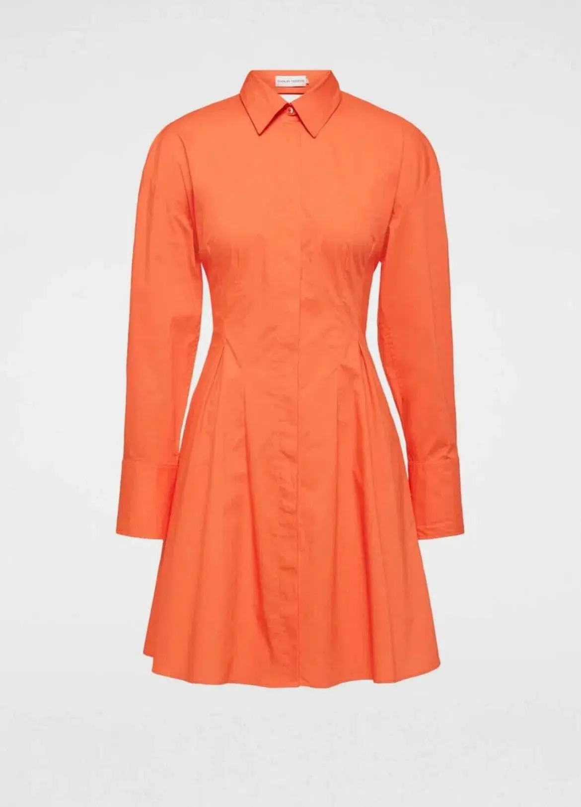 Scanlan Theodore Parachute Cut Out Mini Shirtdress Orange Size AU 6 - Image 5
