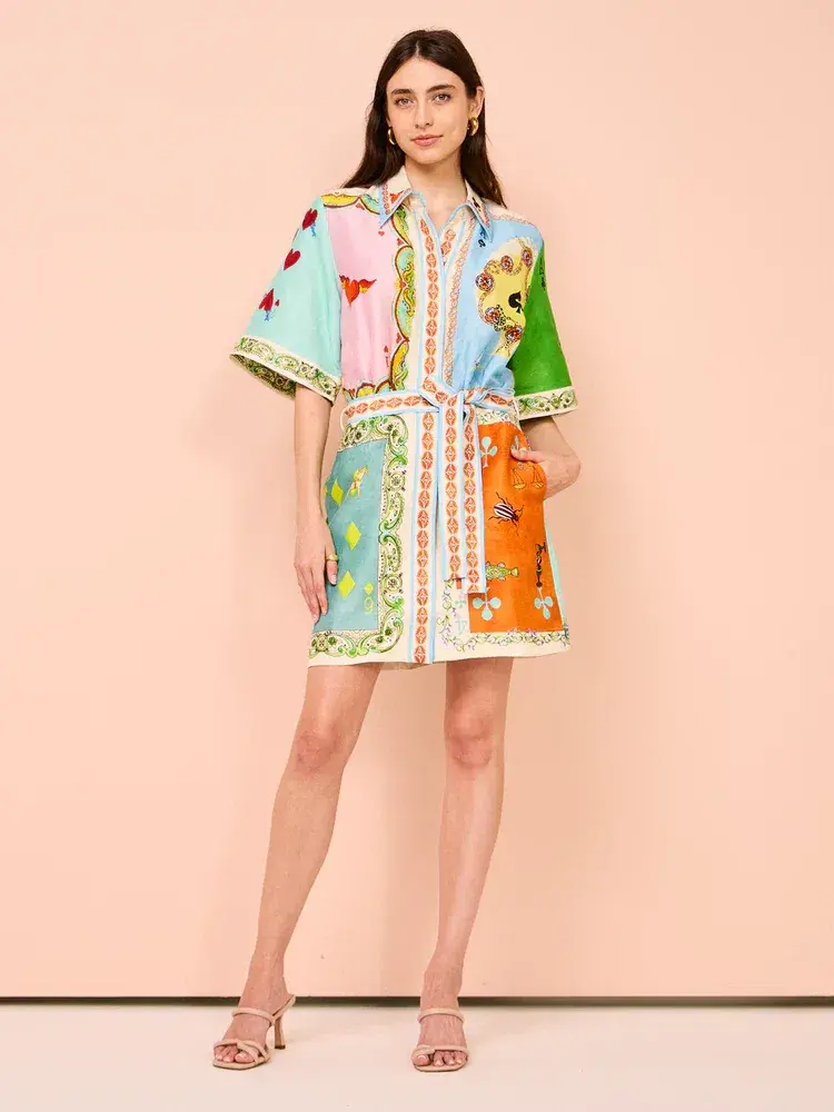 Alemais Rummy Mini Dress Multi Size AU 10 - Image 1