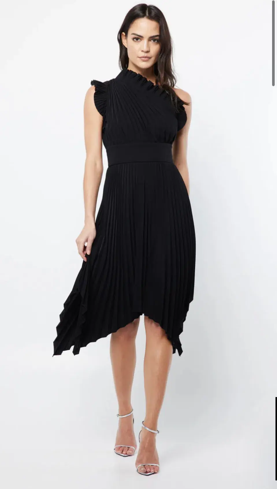 Mossman THE LADY LIKE MIDI DRESS Black Size AU 10  for rent on The Volte - main image