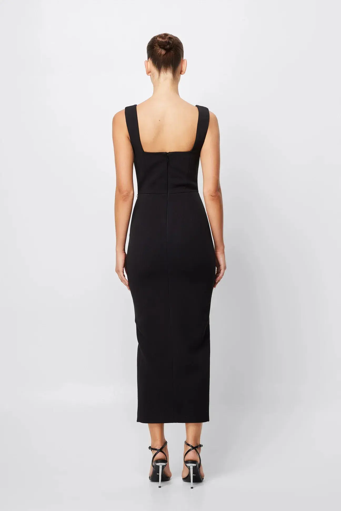 Mossman Envy Midi Dress Black Size AU 10  - Image 4