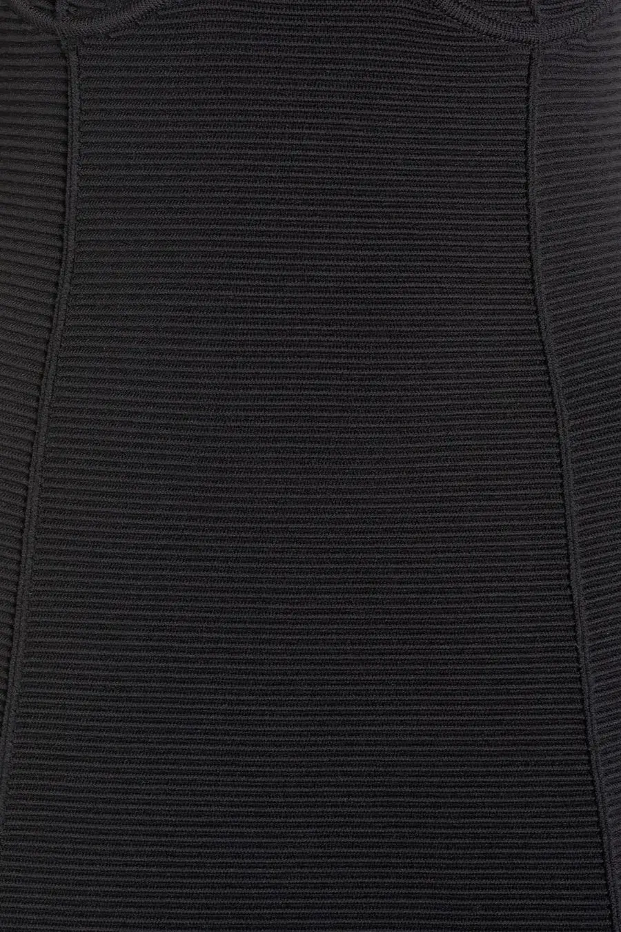 Aje Marisole Knit Midi Dress Black Size AU 10 for rent on The Volte - main image