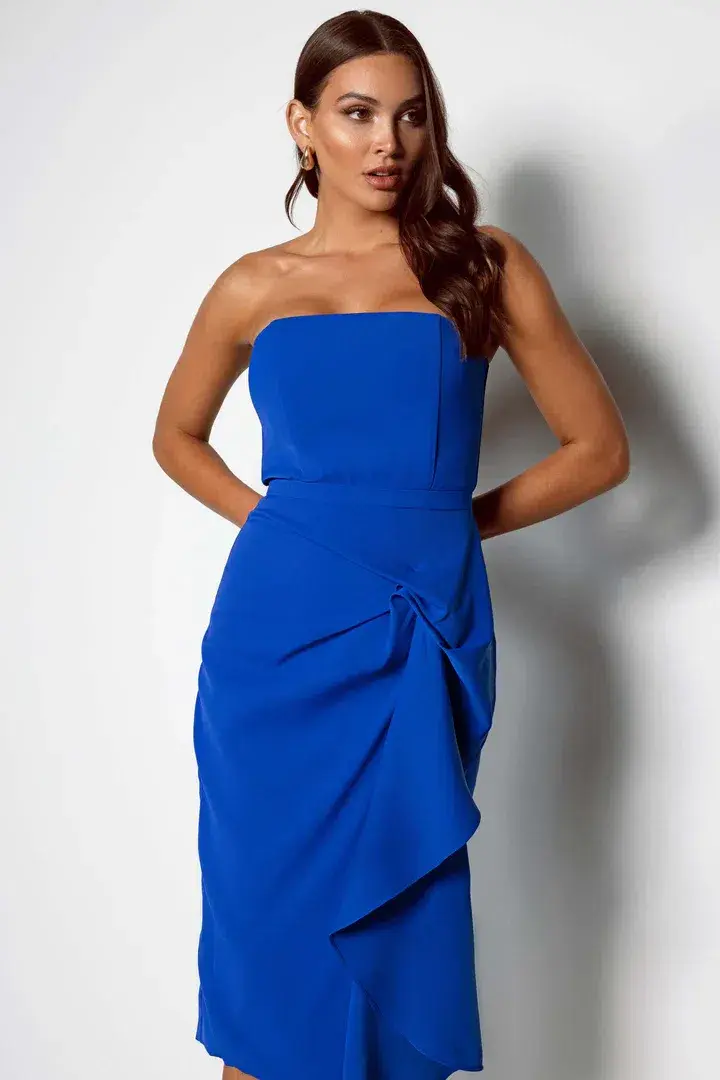 Elle Zeitoune Arell Dress Cobalt Size AU 8 for rent on The Volte - main image