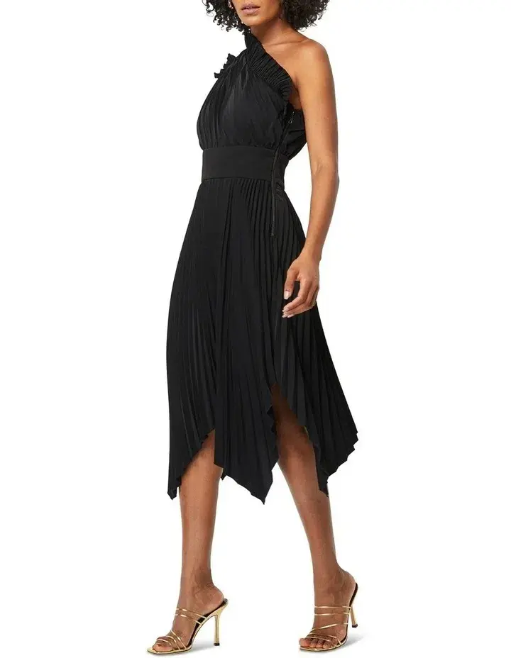 Mossman THE LADY LIKE MIDI DRESS Black Size AU 8 - Image 3