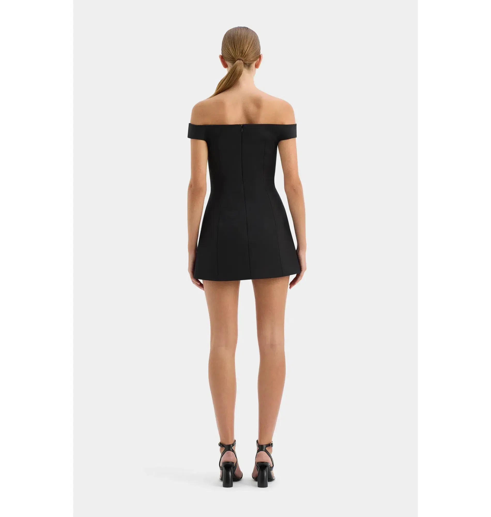 Sir the Label Sandrine Off Shoulder Mini Dress Black Size 4 / AU 14 - Image 5