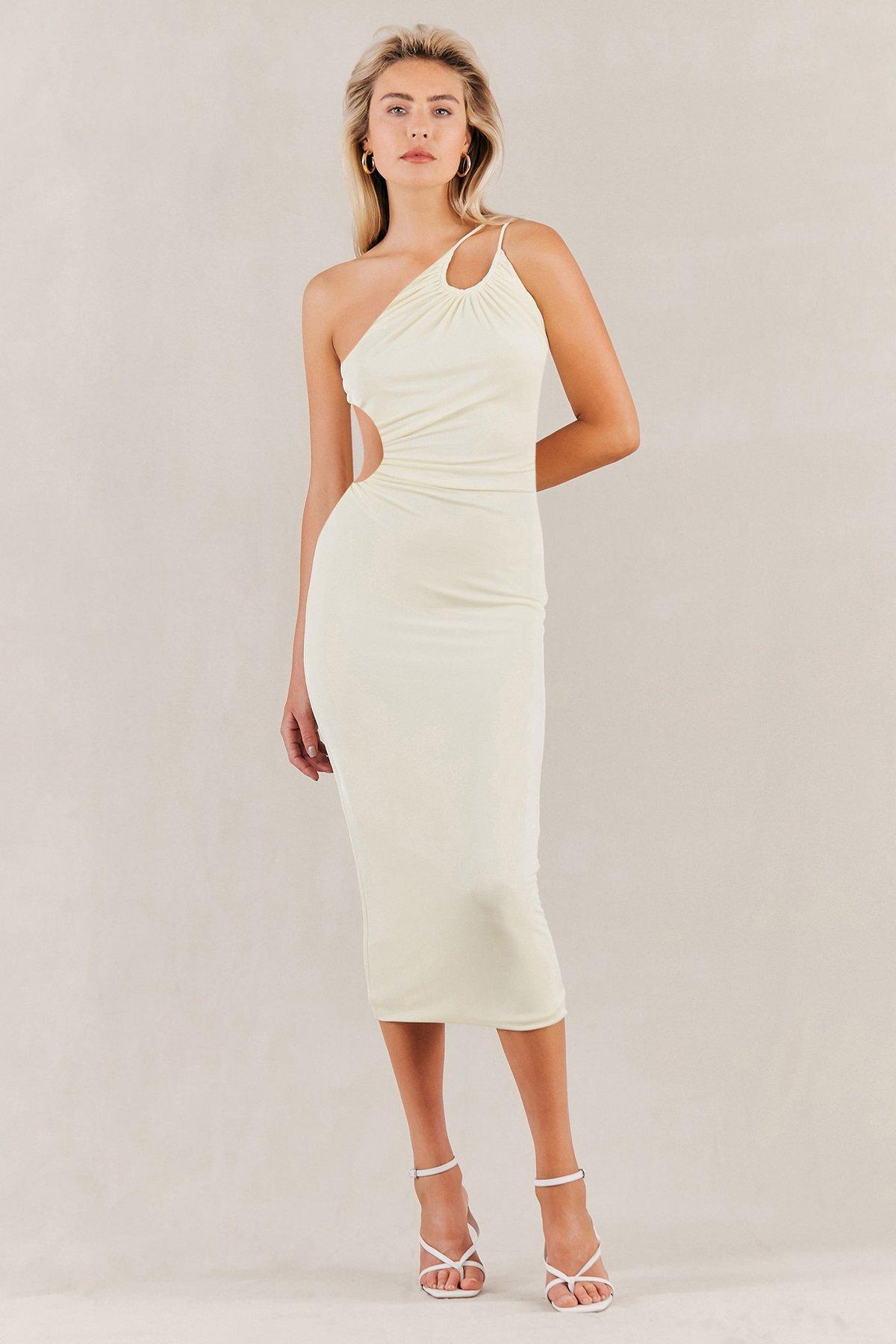 Misha Vanina Midi Dress Light Limoncello Size 10/M - Image 1
