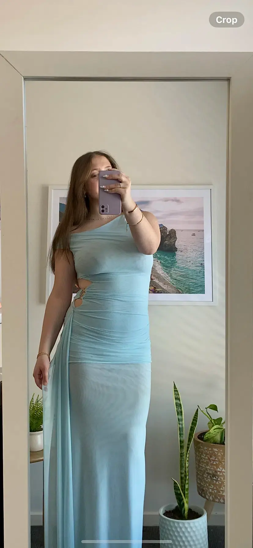 Bec & Bridge Kailani Asym Dress in Dolphin Blue Size XS / AU 6 - Image 4