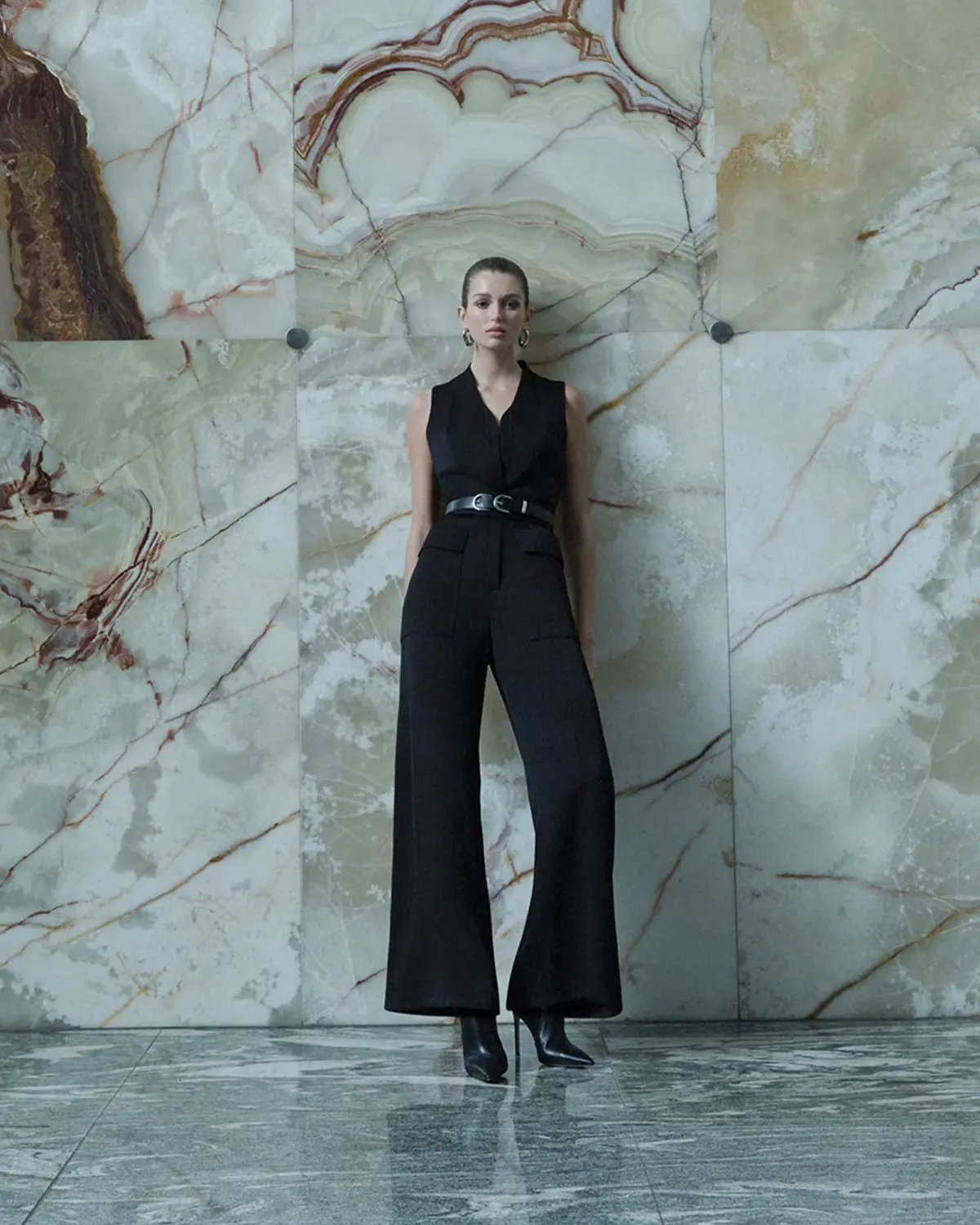 Cue Twill Utility Jumpsuit Black Size 14 - Image 4