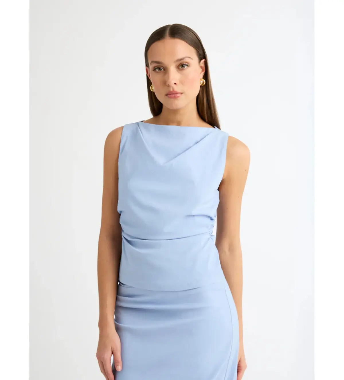 Sheike Lake Serenity Top Size AU 8 and Skirt Size AU 10 Set in Periwinkle - Image 2