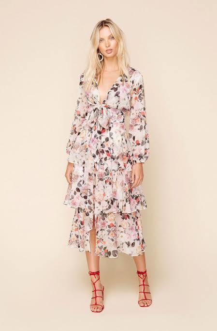 Sheike Tilly Midi Dress Floral Size 14  for rent on The Volte - main image
