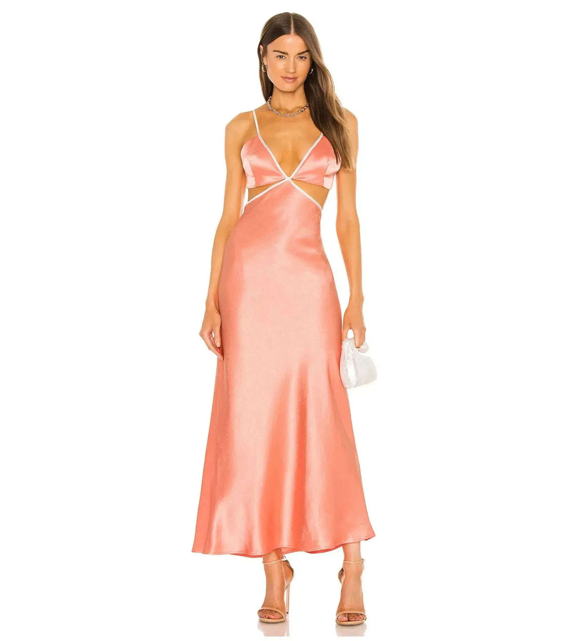 Bec & Bridge Veronique Maxi Dress Coral Size 10  - Image 1