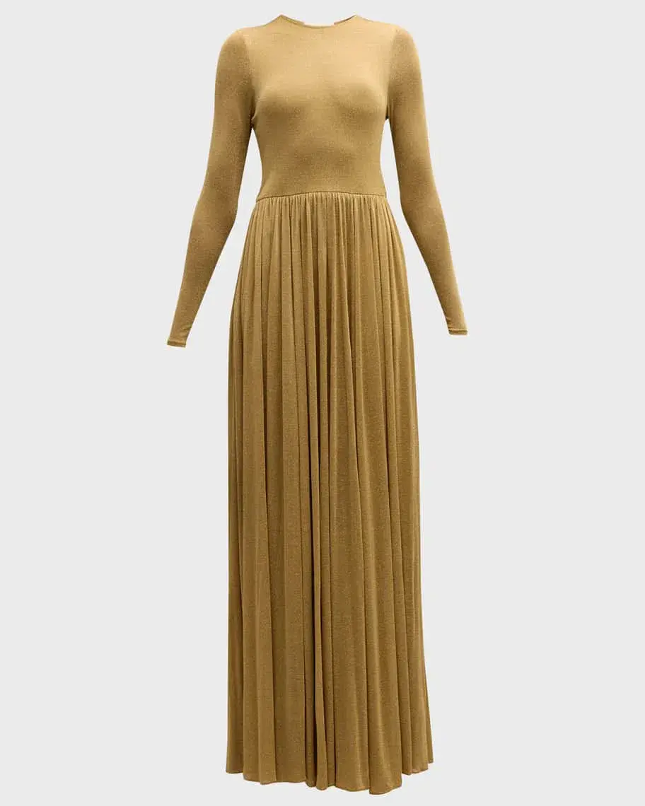 Zimmermann Lyrical Sparkly Lurex Gown Gold Size 3/Au 14 for rent on The Volte - main image