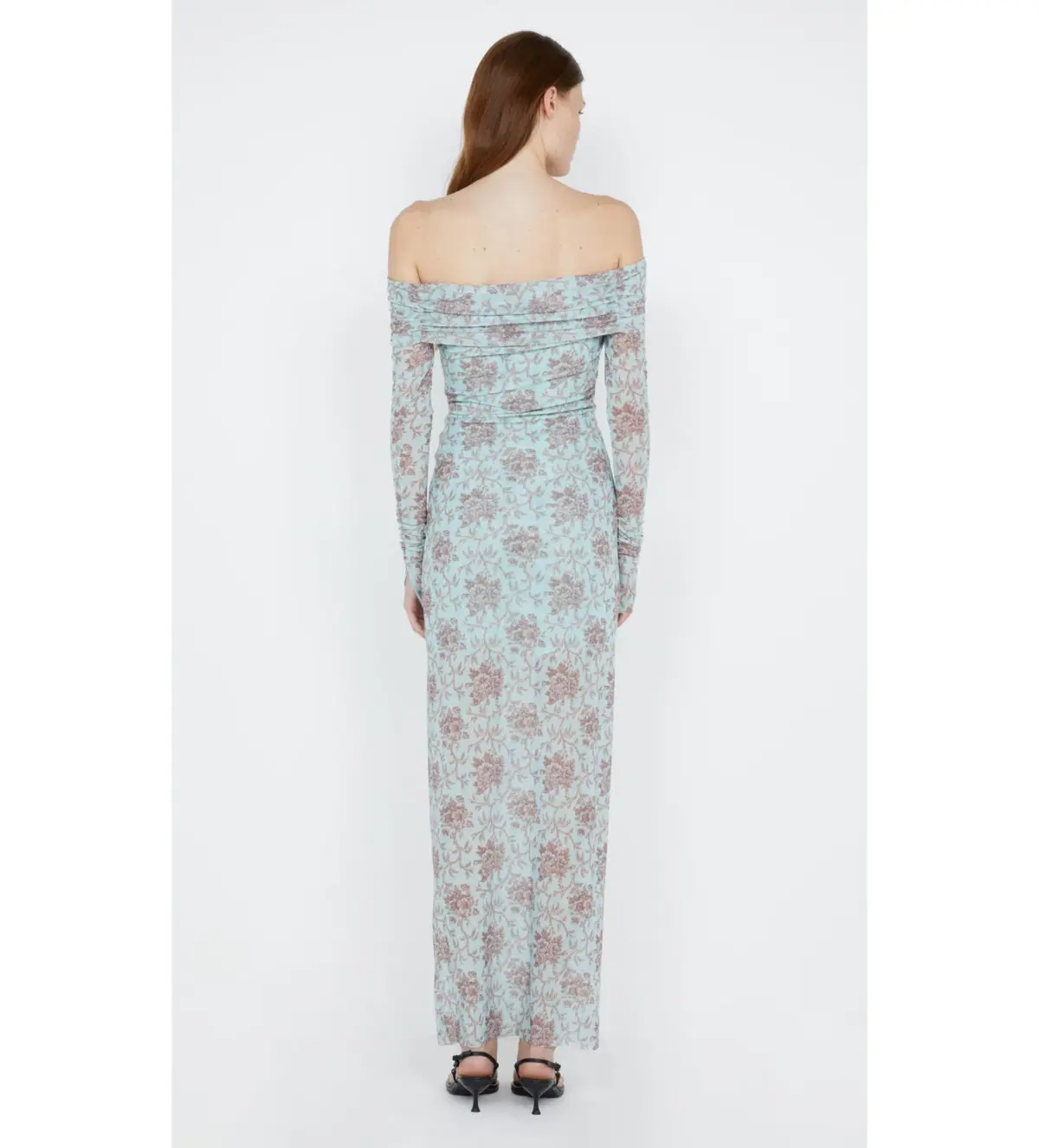 Bec & Bridge Twiggy Long Sleeve Gathered Dress Juniper Floral Size 8  - Image 2