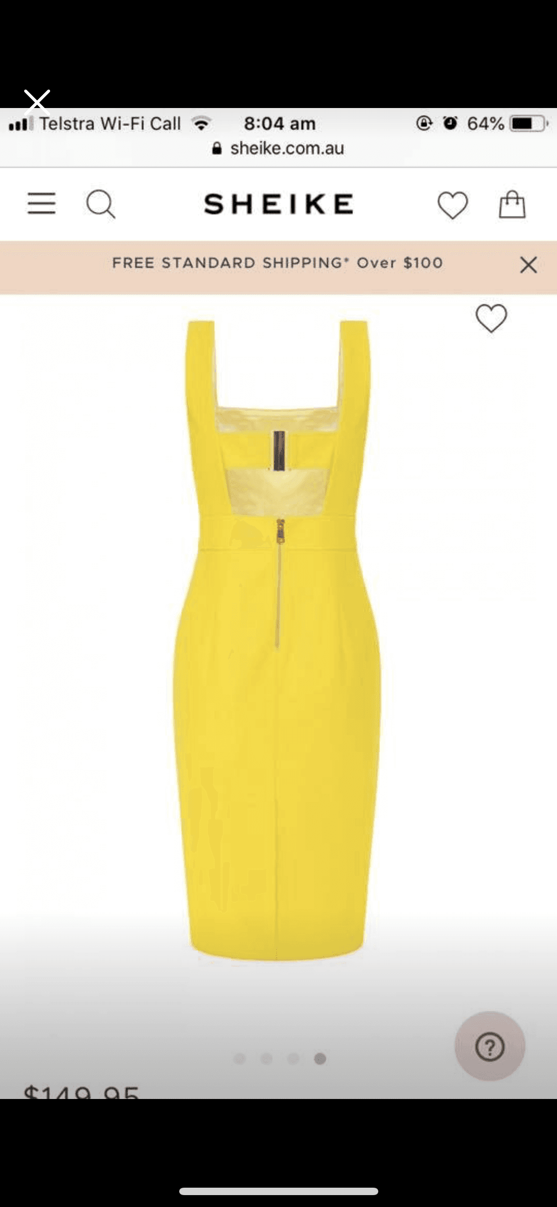 Sheike Renegade Dress - Citrus  - Image 4