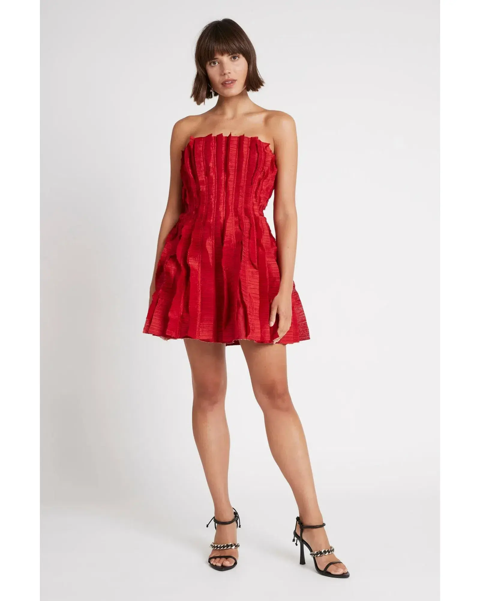 Aje Hybrid Mini Dress in Scarlet Red Size AU 14 - Image 2