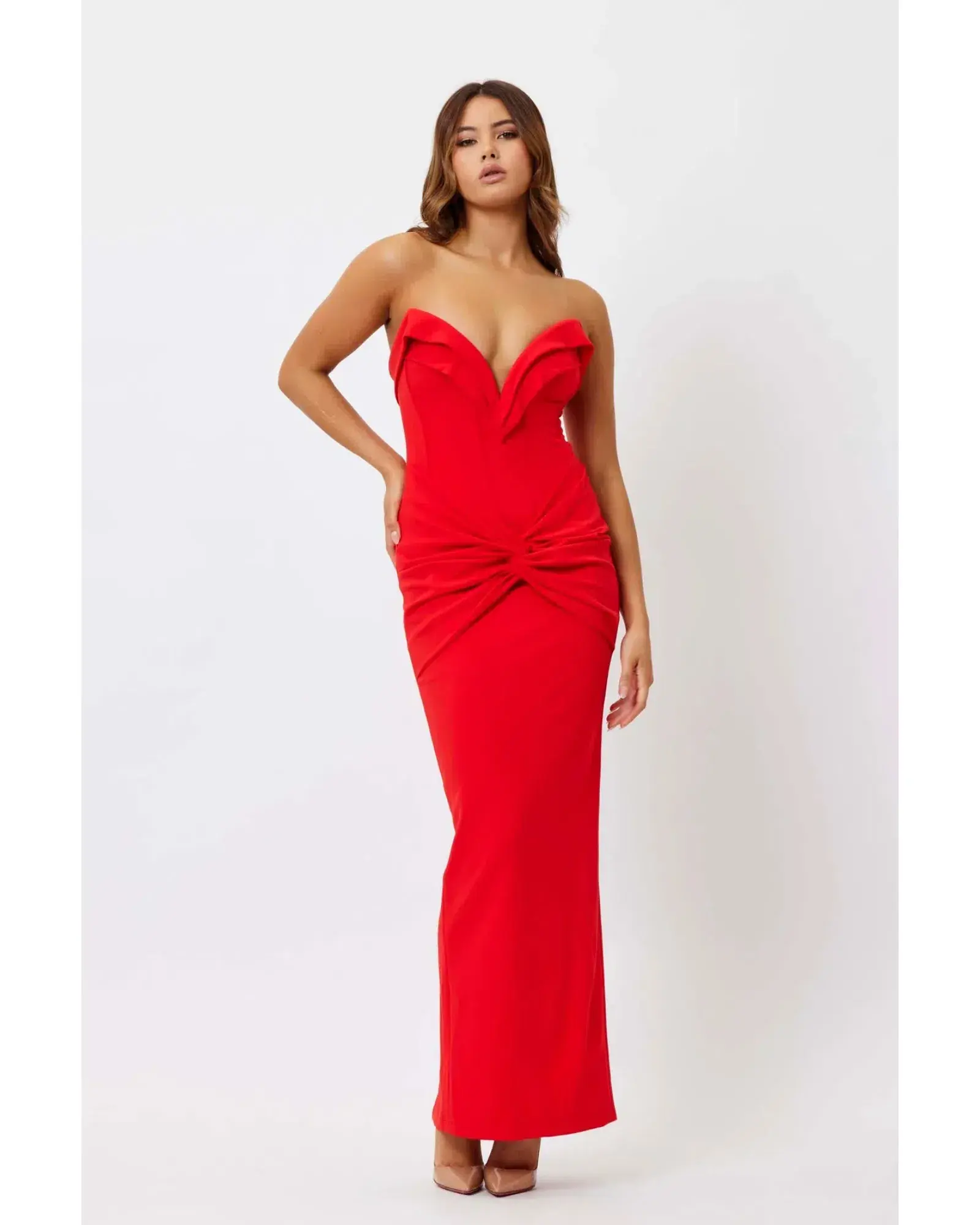 Bianca & Bridgett Adriana Dress Red Size AU 6 - Image 1